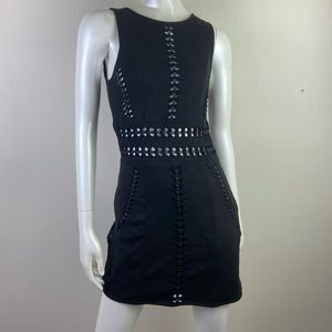 H&M cut out mini black dress
